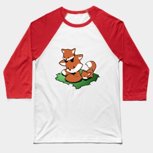 Chibi Fox Family Baseball T-Shirt